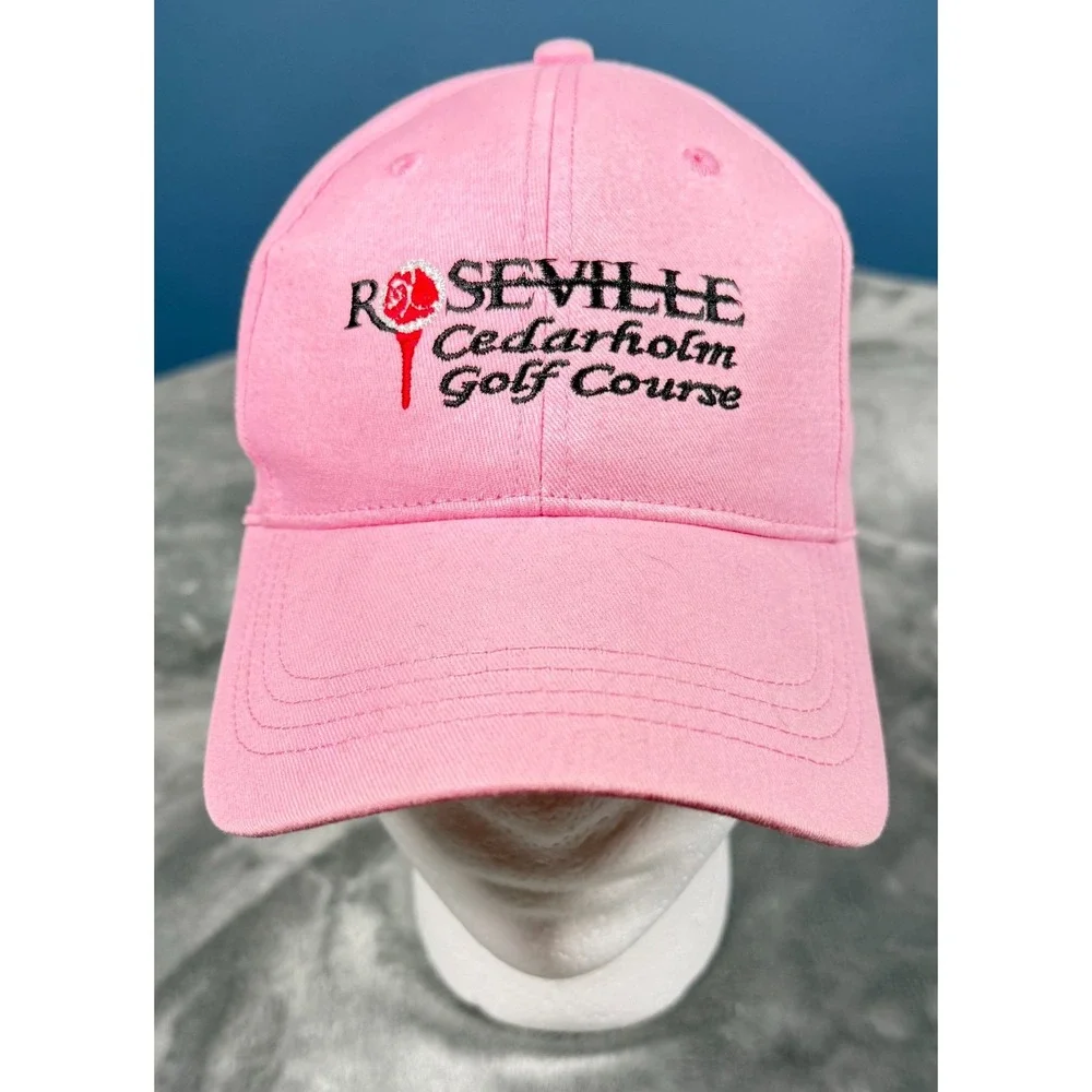 Roseville Cedarholm Golf Course Youth Hat Pink Adjustable Cap